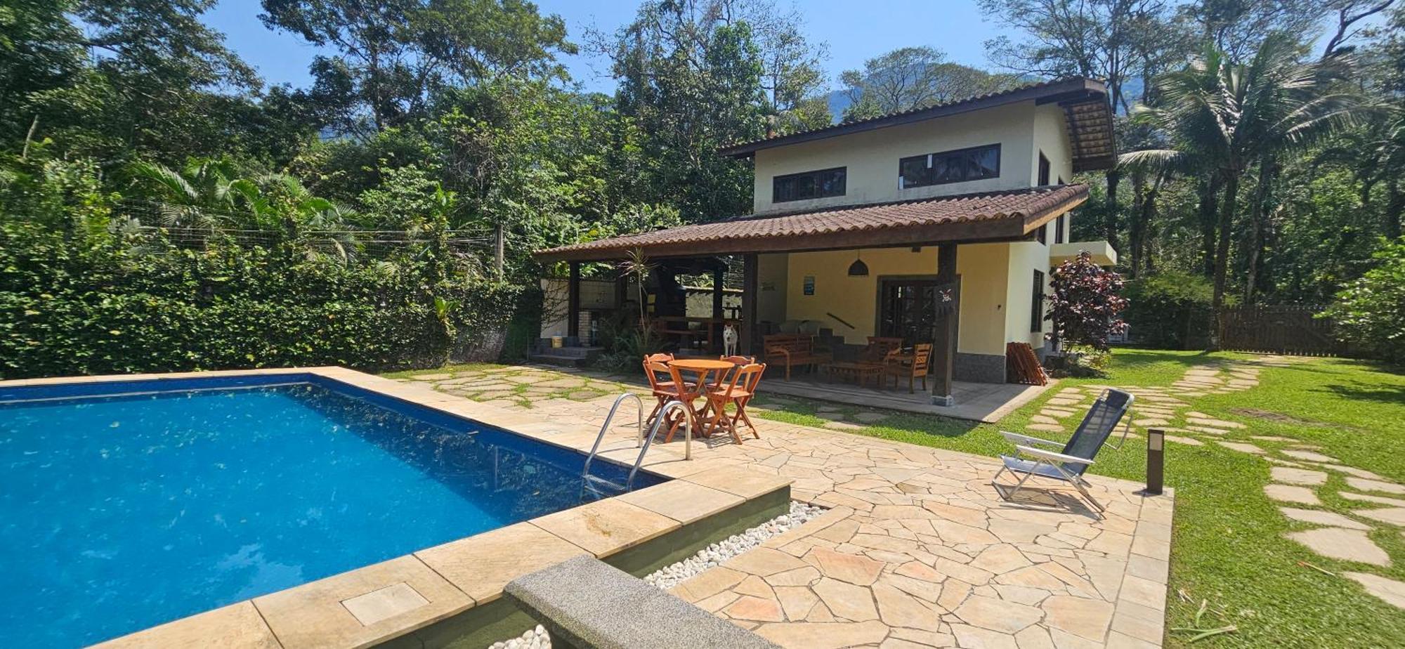 Casa da Josie em Maresias com piscina no pé da Mata Atlântica - 4 quartos Exterior foto